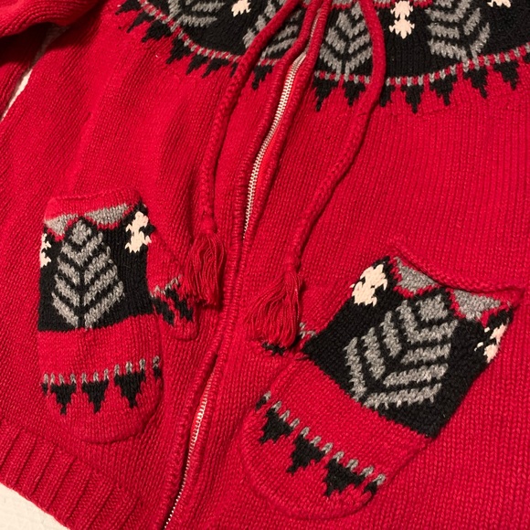 Vermont Mitten Pockets Knitted Zip-Up Sweater - Picture 3 of 4